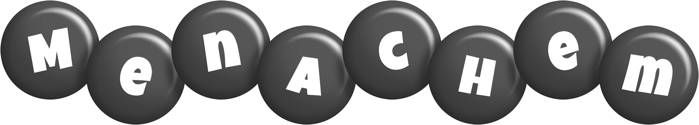 Menachem candy-black logo