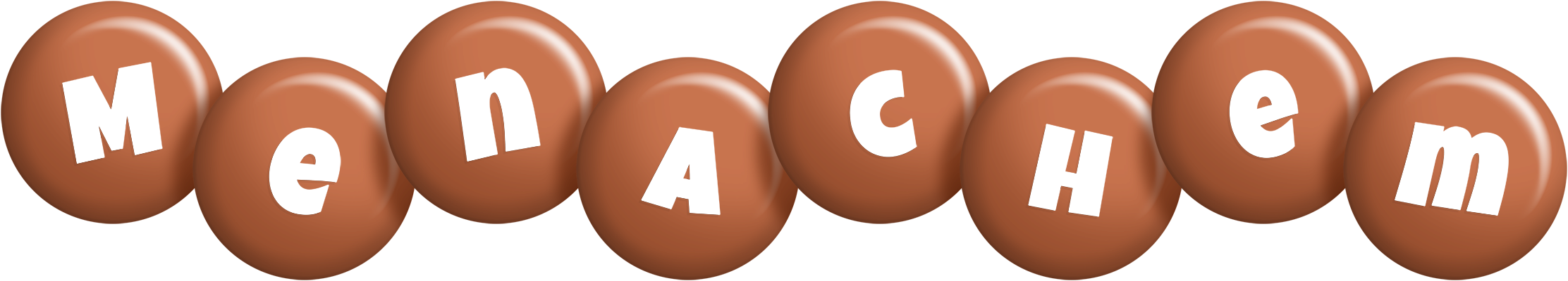 Menachem candy-brown logo
