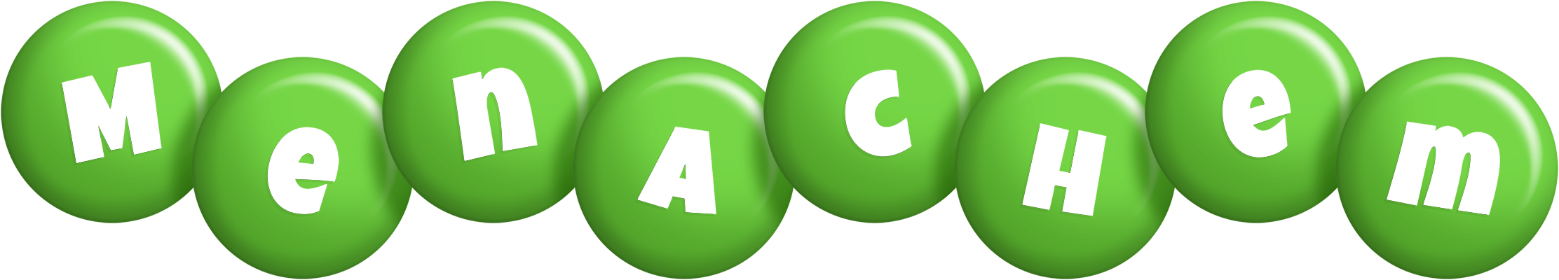 Menachem candy-green logo
