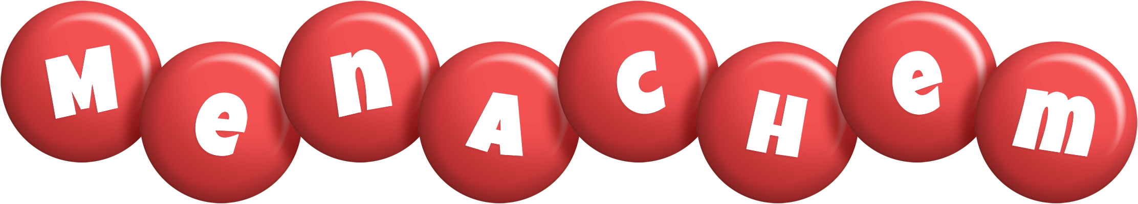 Menachem candy-red logo