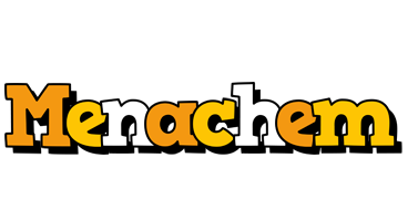Menachem cartoon logo