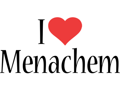 Menachem i-love logo