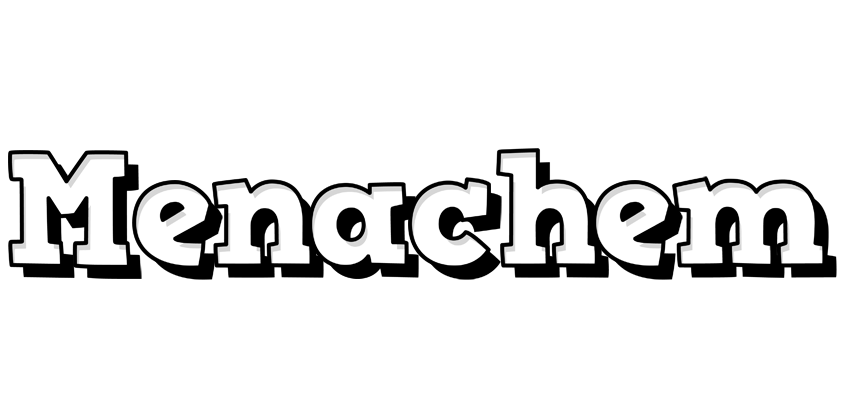 Menachem snowing logo