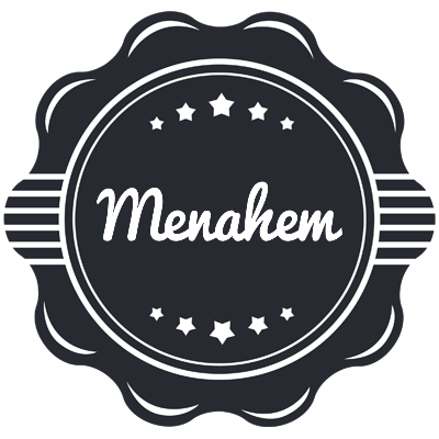 Menahem badge logo