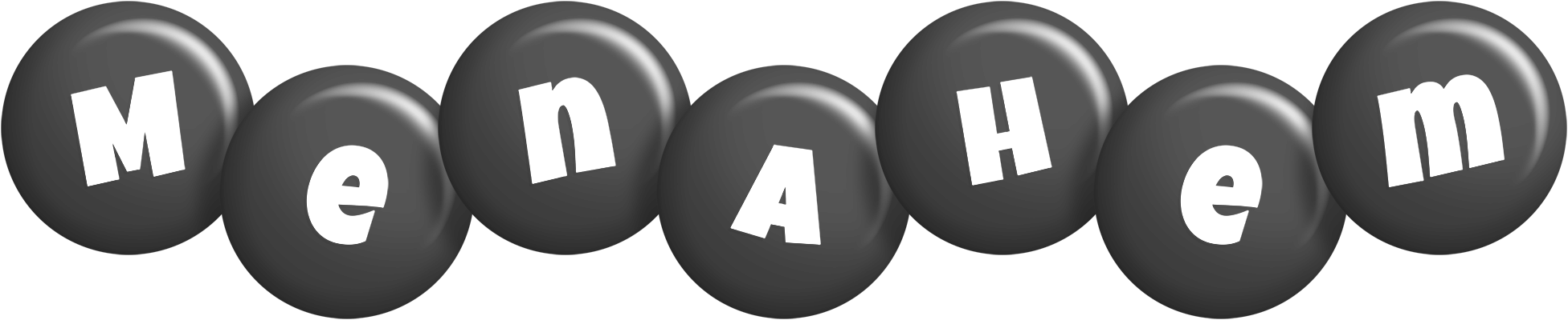 Menahem candy-black logo
