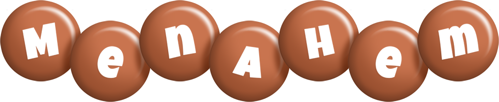 Menahem candy-brown logo