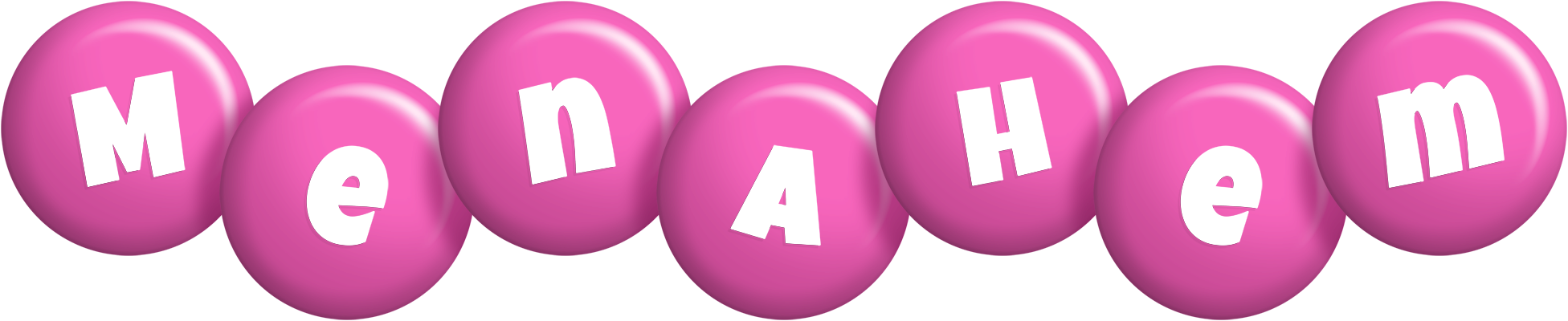 Menahem candy-pink logo