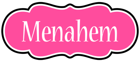 Menahem invitation logo