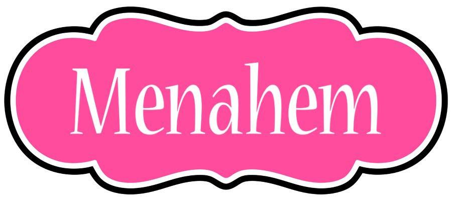 Menahem invitation logo
