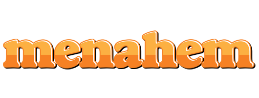 Menahem orange logo