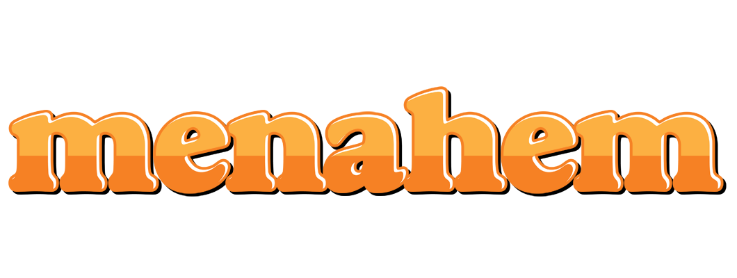 Menahem orange logo