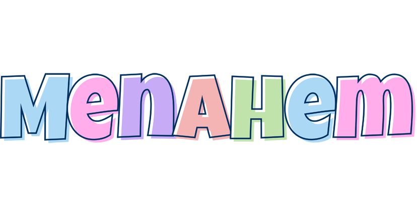 Menahem pastel logo