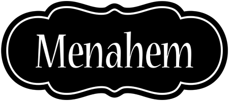 Menahem welcome logo