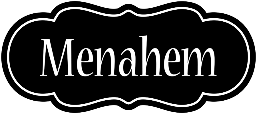 Menahem welcome logo
