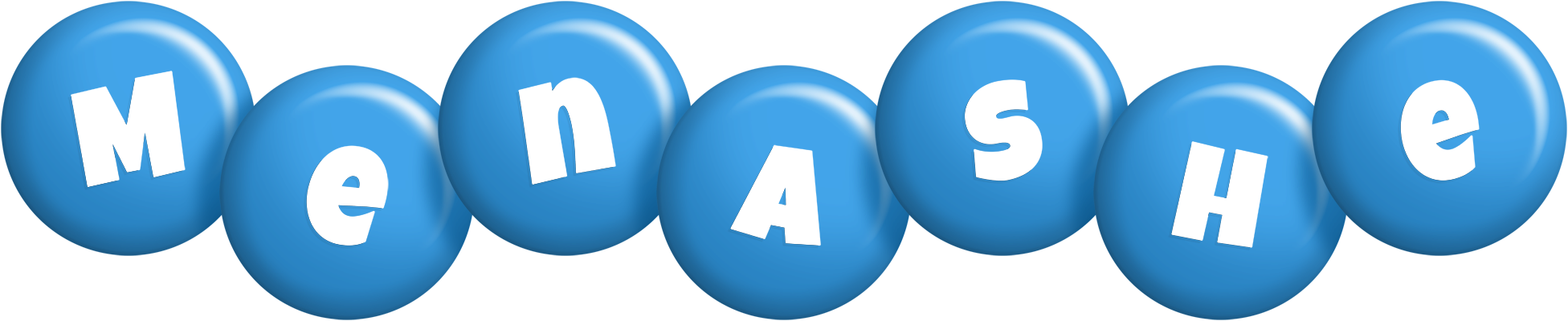 Menashe candy-blue logo