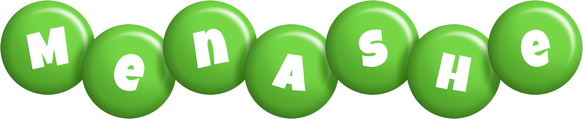 Menashe candy-green logo