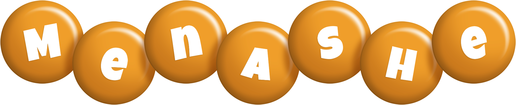 Menashe candy-orange logo