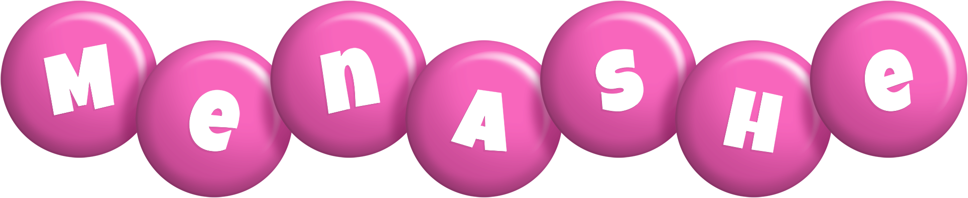 Menashe candy-pink logo