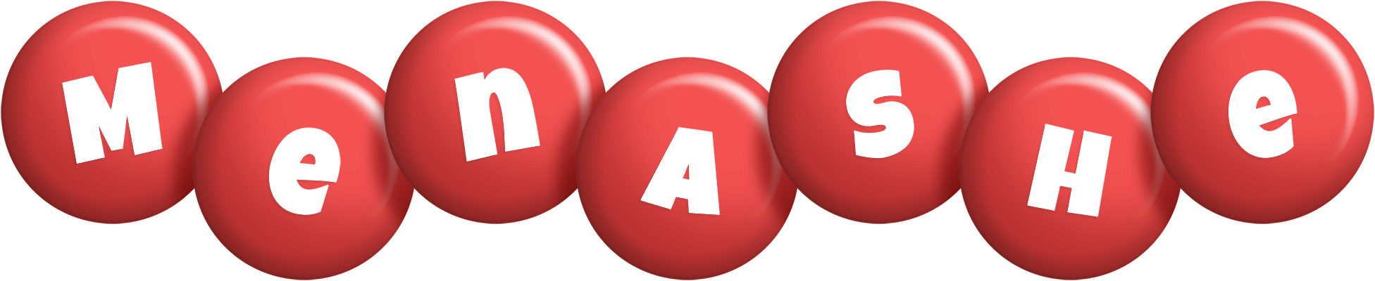 Menashe candy-red logo