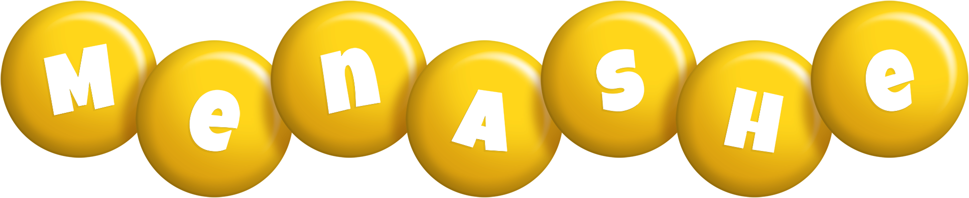 Menashe candy-yellow logo