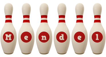 Mendel bowling-pin logo