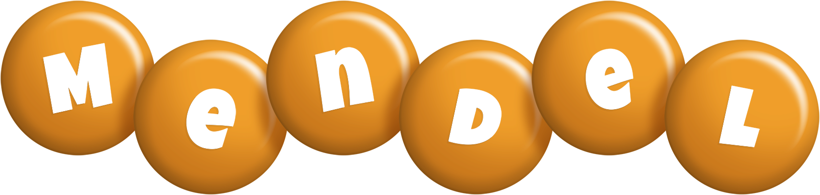 Mendel candy-orange logo
