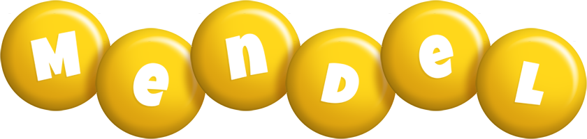 Mendel candy-yellow logo