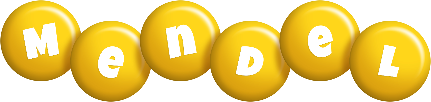 Mendel candy-yellow logo
