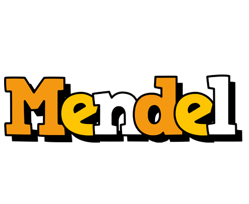 Mendel cartoon logo