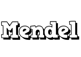 Mendel snowing logo