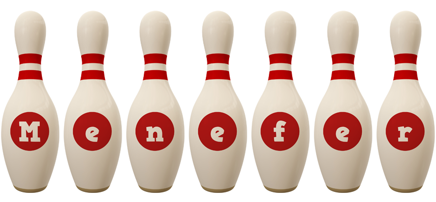 Menefer bowling-pin logo
