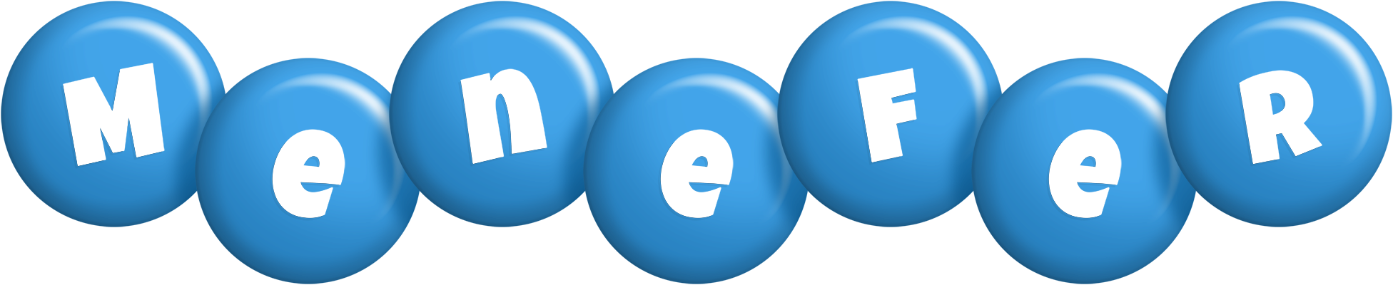 Menefer candy-blue logo