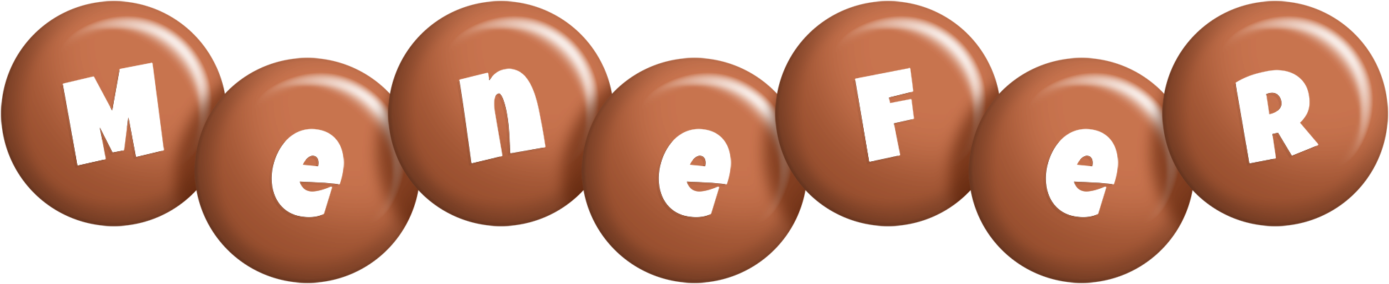 Menefer candy-brown logo