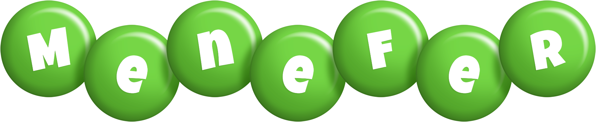 Menefer candy-green logo