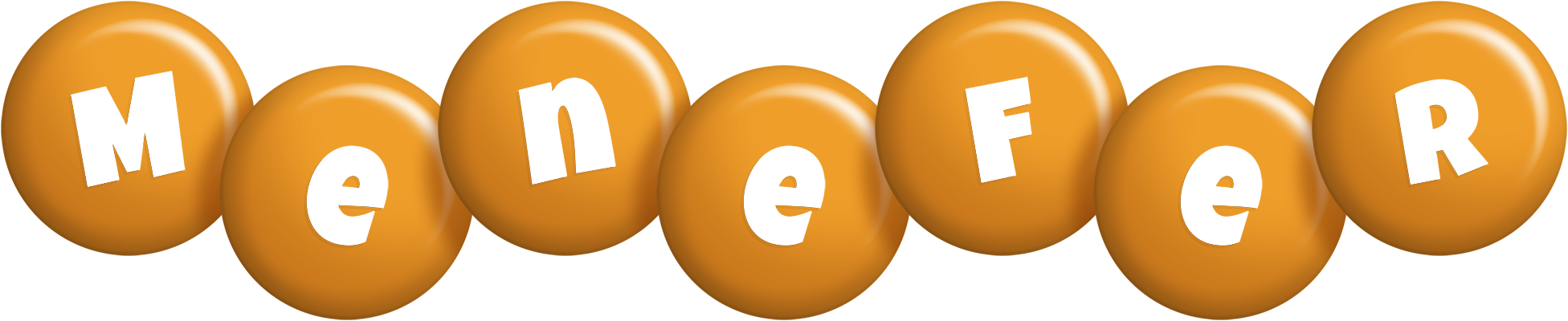 Menefer candy-orange logo
