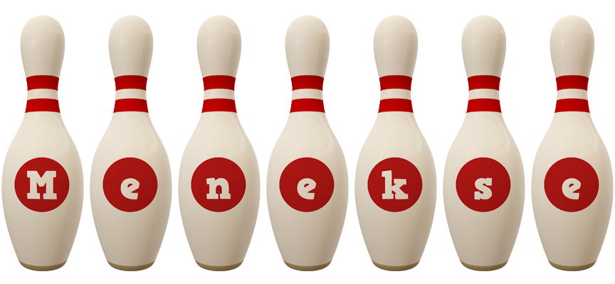 Menekse bowling-pin logo