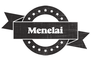 Menelai grunge logo