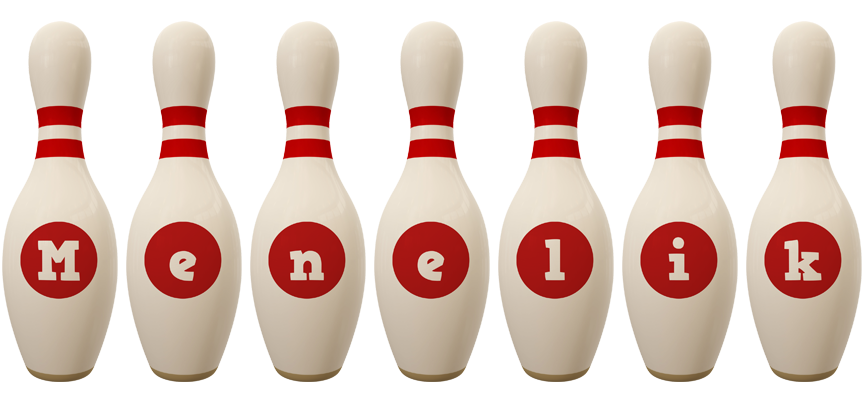 Menelik bowling-pin logo