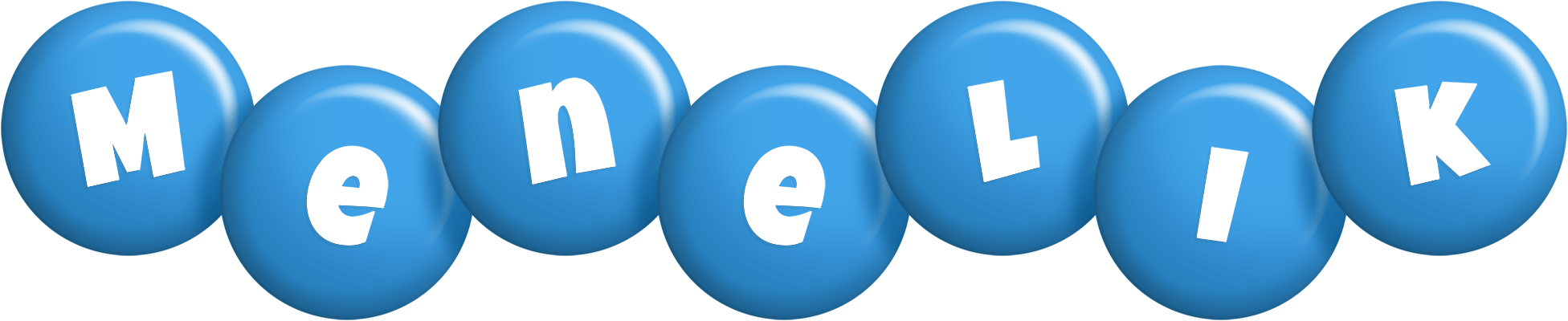 Menelik candy-blue logo