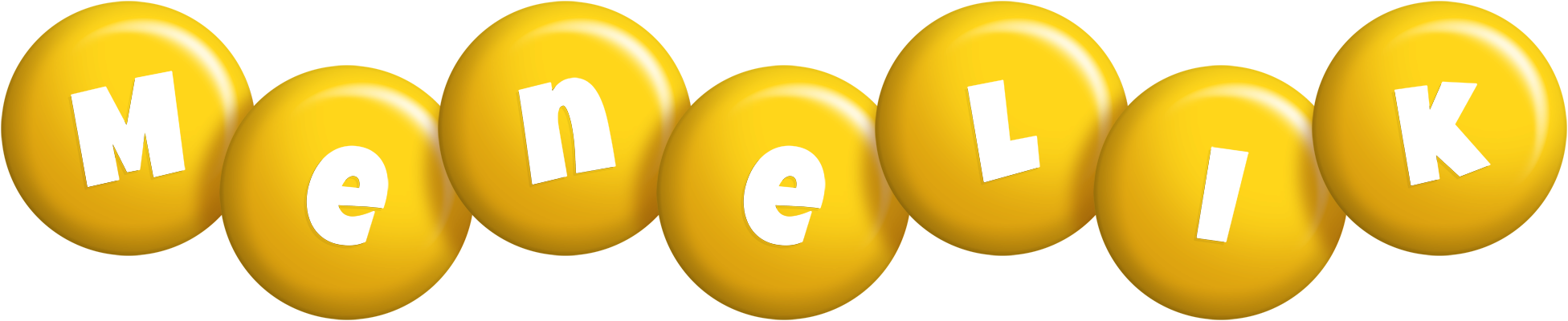 Menelik candy-yellow logo