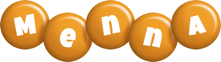 Menna candy-orange logo