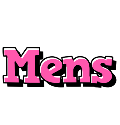 Mens girlish logo