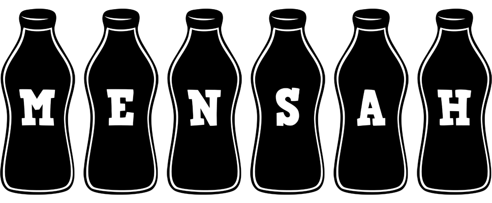 Mensah bottle logo