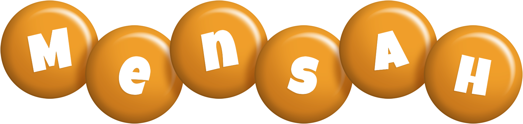 Mensah candy-orange logo