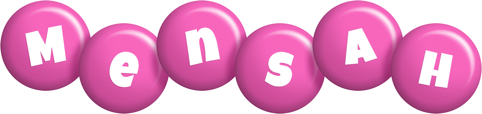 Mensah candy-pink logo