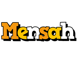 Mensah cartoon logo