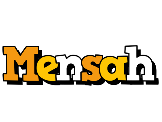 Mensah cartoon logo