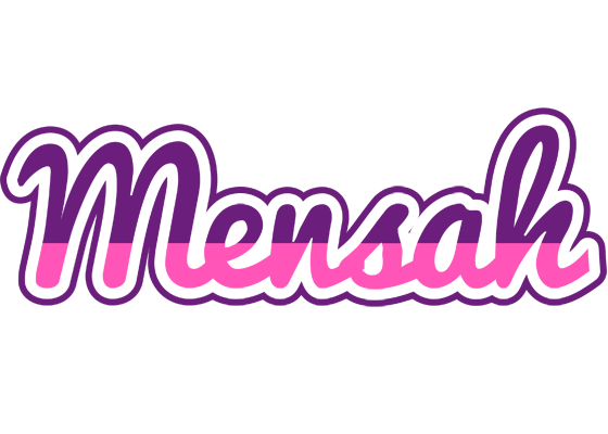 Mensah cheerful logo