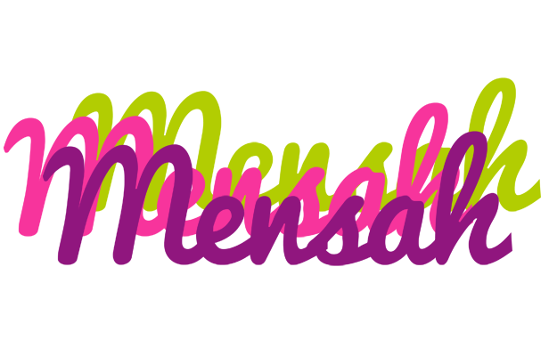 Mensah flowers logo