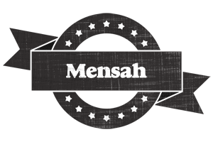 Mensah grunge logo